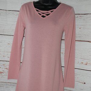 Women's Pink T-Shirt Dress